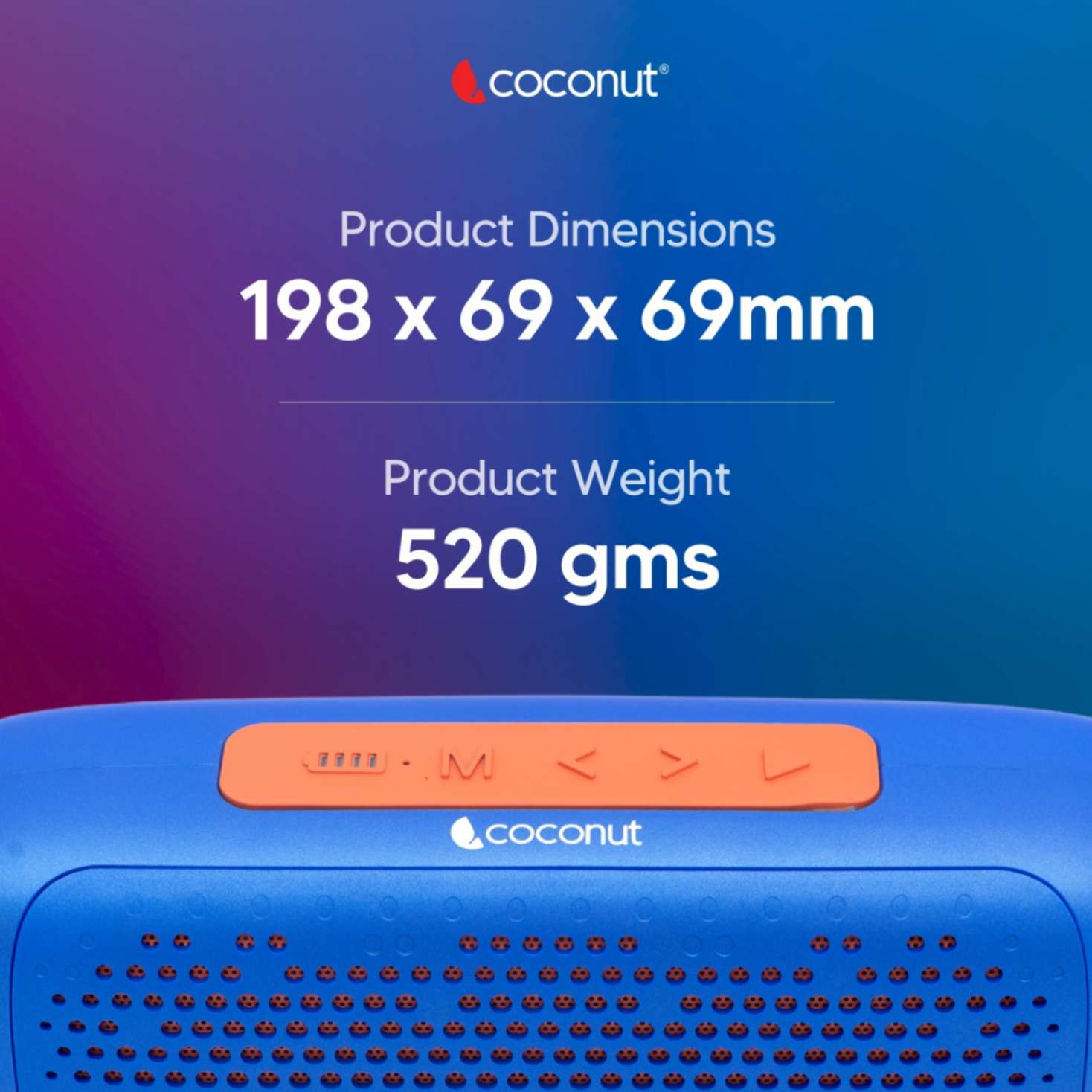 Echo 8W Portable Bluetooth Speaker with Bluetooth 5.1 technology